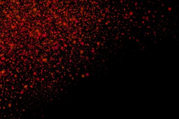 Explosión de polvo abstracto colorido sobre un fondo negro —  Fotos de Stock