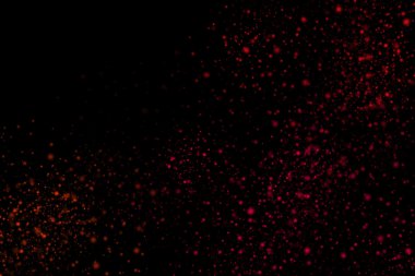 Siyah bir arka plan üzerinde renkli soyut toz patlama