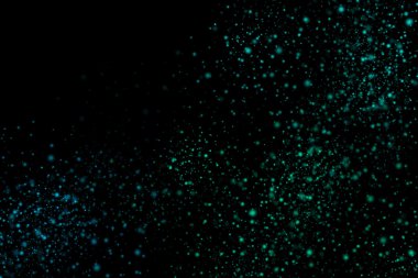 Siyah bir arka plan üzerinde renkli soyut toz patlama