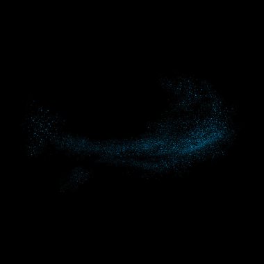 Tahıl hareket soyut veya toz parçacıkları 