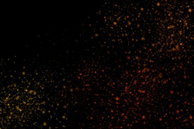 Siyah bir arka plan üzerinde renkli soyut toz patlama