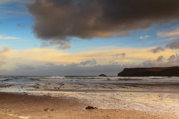Beautiful view over the sea from Polzeath — Stock Photo, Image
