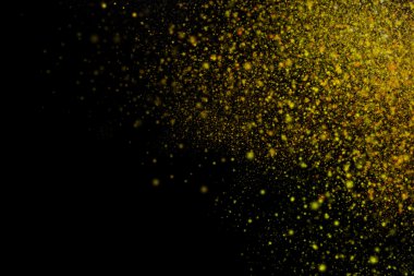 Siyah bir arka plan üzerinde renkli soyut toz patlama