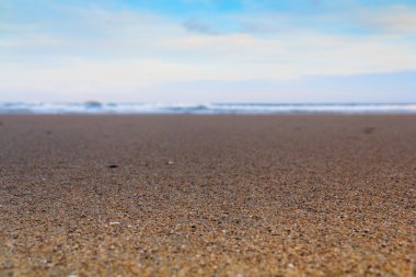 Polzeath plajda üzerinden sabah erken görünüm