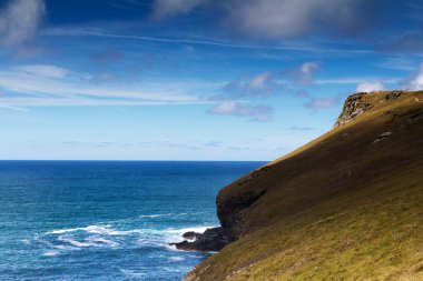 Polzeath sahil yolu boyunca görüntülemek