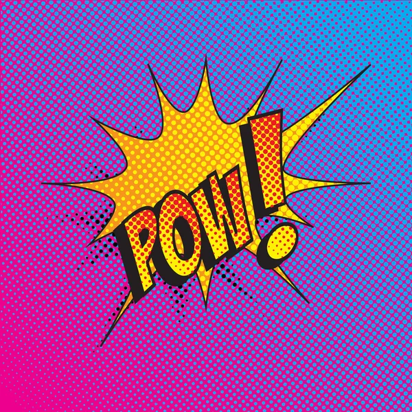 Colourful comic book style explosion vector effect — Stock Vector