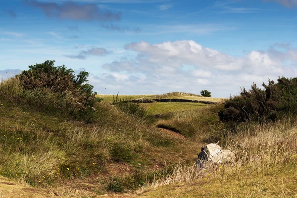 Vista desde la ruta costera cerca de Polzeath — Foto de Stock