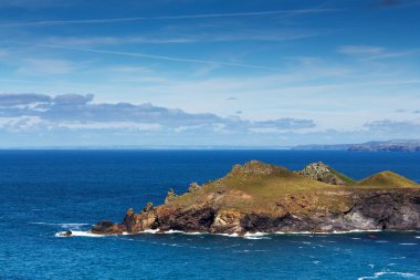 Polzeath yakınındaki kostal yoldan görüntülemek