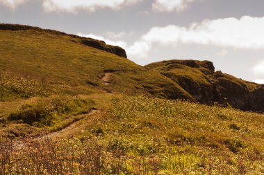 Polzeath yakınındaki kostal yoldan görüntülemek.