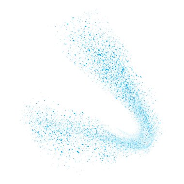 Tahıl hareket soyut veya toz parçacıkları 