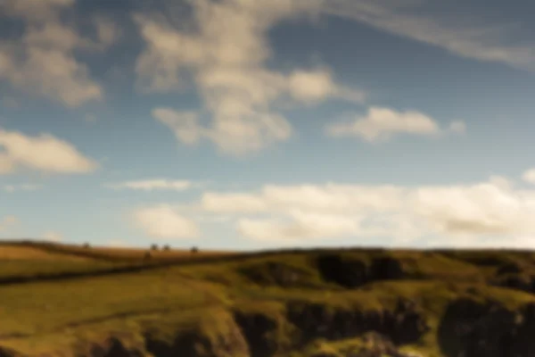 Blick vom Küstenweg bei Polzeath. Unscharf. — Stockfoto