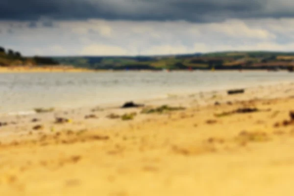 Hermosa vista sobre el mar cerca de Padstow Fuera de foco . — Foto de Stock