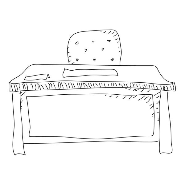 Ескіз таблиці Doodle на білому тлі — стоковий вектор