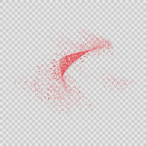 Movimiento abstracto de partículas de grano o polvo — Vector de stock