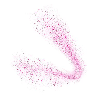 Tahıl hareket soyut veya toz parçacıkları 