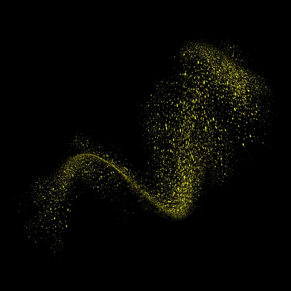 Abstrakte Bewegung von Korn- oder Staubpartikeln — Stockvektor