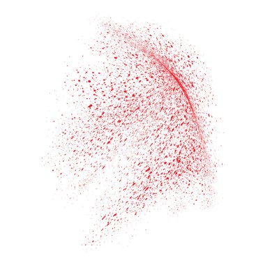 Tahıl hareket soyut veya toz parçacıkları 