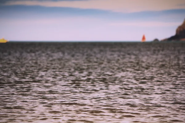 ポルジース ヴィンテージ レトロなフィルターから海の美しい眺め. — ストック写真