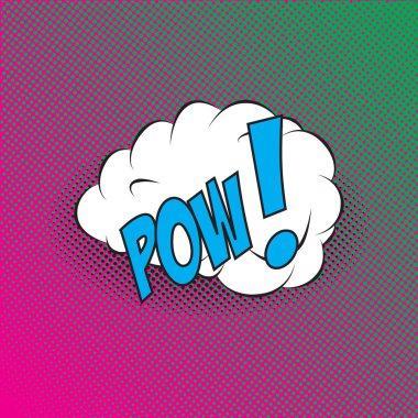 Renkli çizgi roman tarzı patlama vektör etkisi