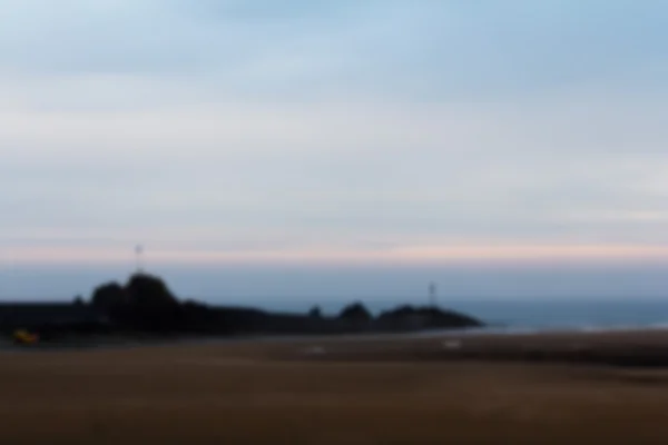 Vista da praia em Bude, Cornwall Fora de foco . — Fotografia de Stock