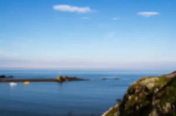 フォーカスのうちワイドマウス ・ ベイの海岸からの海の眺め. — ストック写真