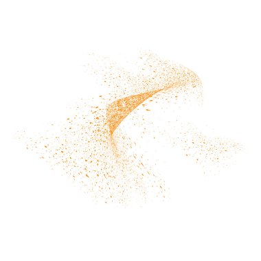 Tahıl hareket soyut veya toz parçacıkları 