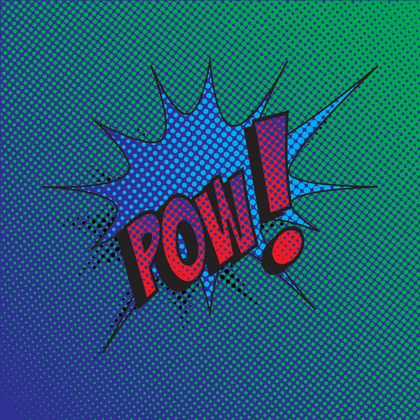 Colourful comic book style explosion vector effect — Stock Vector