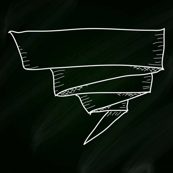 Bir kara tahta arka plan afiş Doodle kroki — Stok Vektör