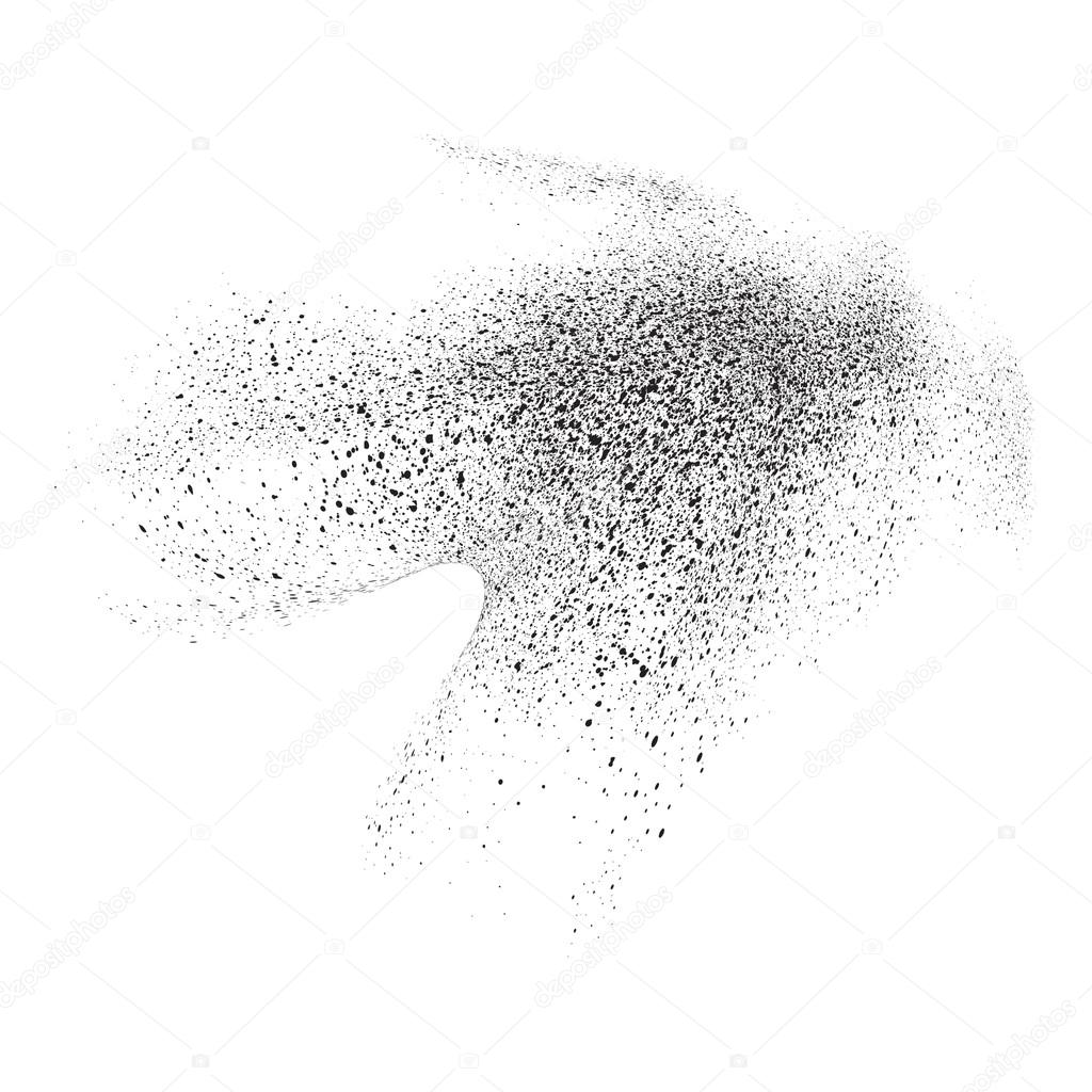 Abstract movement of grain or dust particles 