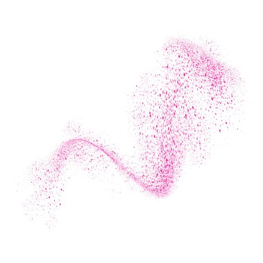 Tahıl hareket soyut veya toz parçacıkları 