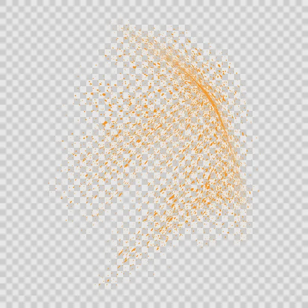 Movimiento abstracto de partículas de grano o polvo — Vector de stock