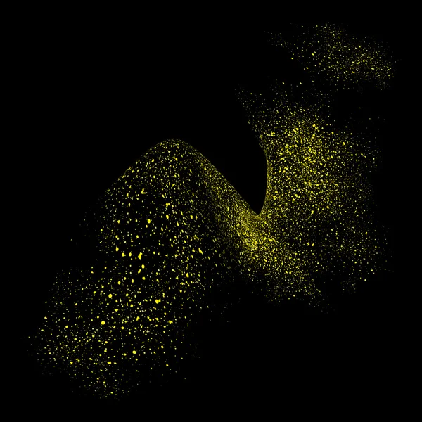 Abstrakte Bewegung von Korn- oder Staubpartikeln — Stockvektor