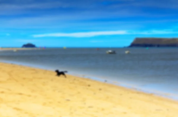 Bella vista sul mare vicino a Padstow Fuori fuoco . — Foto Stock