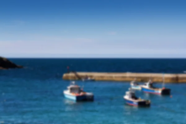 Vista del puerto en Port Issac Fuera de foco . —  Fotos de Stock