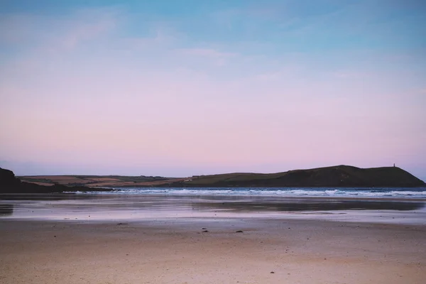 在纳什老式复古过滤海滩清晨景色 — 图库照片