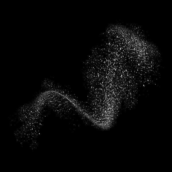 Mouvement abstrait des particules de grain ou de poussière — Image vectorielle