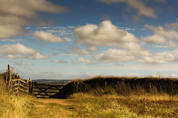 Vista desde la ruta costera cerca de Polzeath . — Foto de Stock