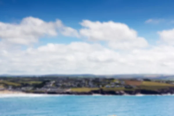 View from the costal path near Polzeath Out of focus. — Stock Photo, Image