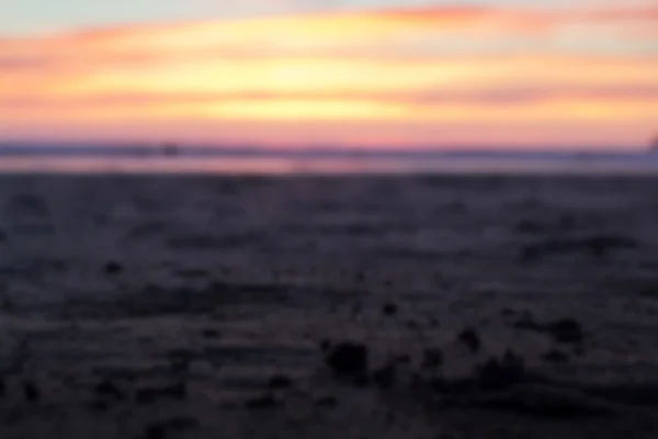 Coucher de soleil coloré sur la plage de Polzeath . — Photo