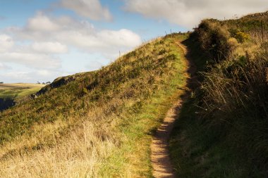 Polzeath yakınındaki kostal yoldan görüntülemek.
