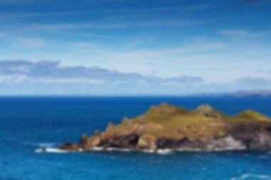 Polzeath dışarı-in odak yakınındaki kostal yoldan görüntülemek.