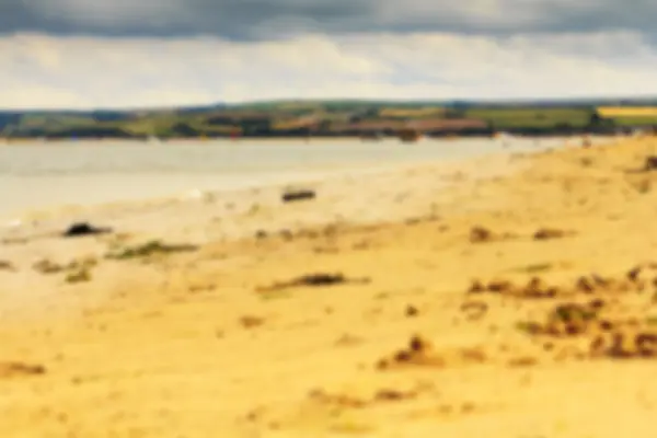 Schöne Aussicht über das Meer in der Nähe von Padstow aus dem Fokus. — Stockfoto