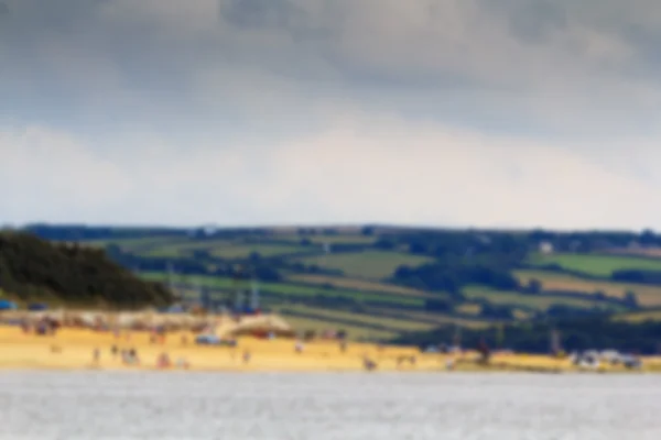 Beautiful view over the sea near Padstow Out of focus. — Stock Photo, Image