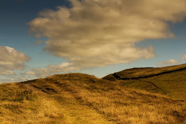 Blick vom Küstenweg bei Polzeath. — Stockfoto