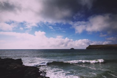 Polzeath Vintage Retro filtre denizden üzerinden güzel görünüm.
