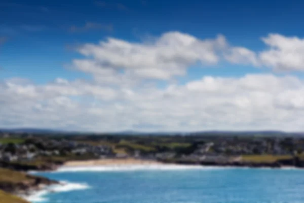 View from the costal path near Polzeath Out of focus. — Stock Photo, Image
