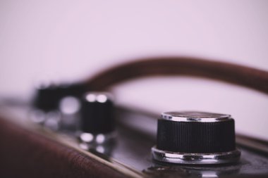 Aramalar bir retro tarzı radyo Vintage Retro filtre, yakın çekim.