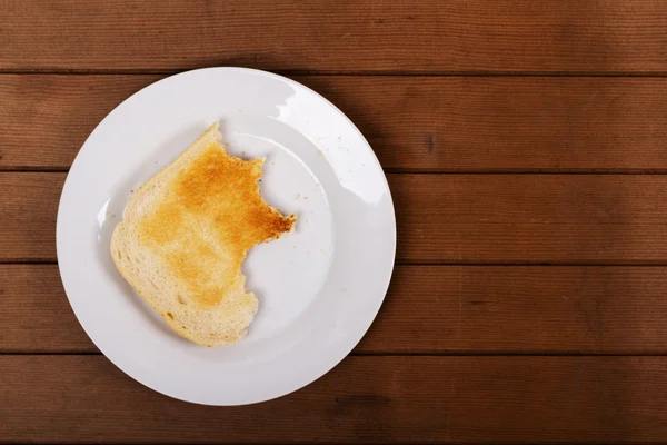 Rustik bir arka plan tost dilim — Stok fotoğraf
