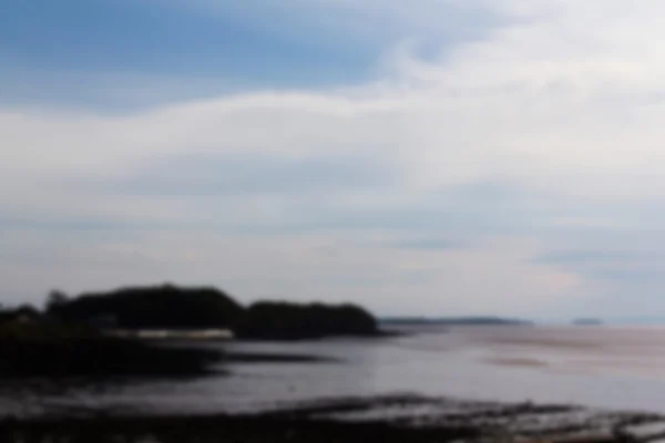 View of the seafront at Clevedon, Somerset, Engalnd Out of focus — Stock Photo, Image