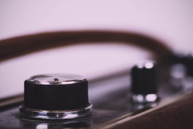 Aramalar bir retro tarzı radyo Vintage Retro filtre, yakın çekim.